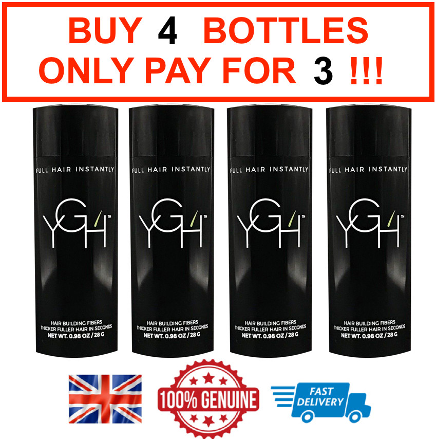 ¡Fibras capilares YGH para pérdida de cabello, adelgazamiento, calvicie, retracción de la línea del cabello!