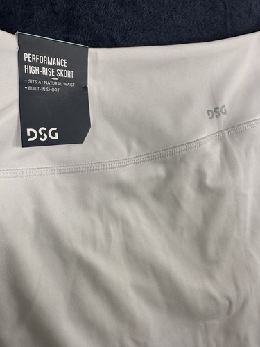 New DSG Skort Small White Momentum High Rise Womens NWT UPF 50+ Stretch Pull On