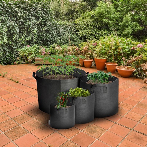 Stoff Grow Bag Topf Rund Atmungsaktiv Vlies Belüftungsbehälter Pflanzgefäß - Bild 6 von 24