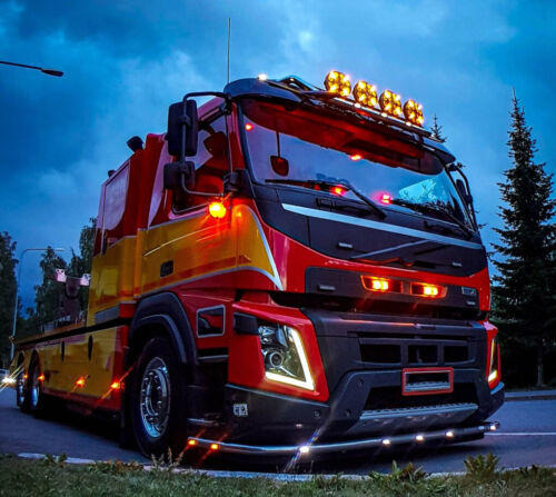 2 Phares Longue Portée LED Gabarit Blanc/Orange 12V 24V 120W E9 Camions VTT 4x4 - Bild 18 von 19