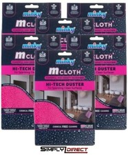 Image of 6x Minky M Cloth Hi-Tech Duster Microfibre Cloth for Sparkling Clean Surfaces