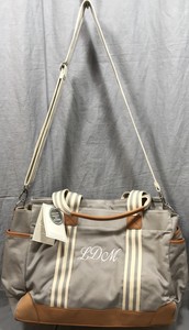Pottery Barn Kids Gray Classic Diaper Bag Ldm Monogram Ebay