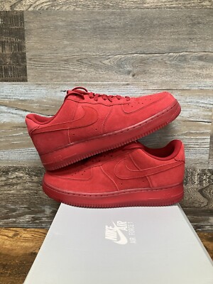 Size 10 Nike Air Force Low Triple Red 194274696011|