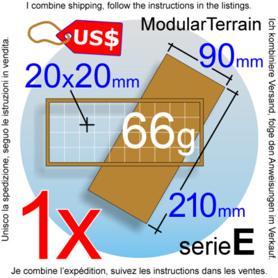 1x MDF Movement Tray 4x10 10x4 (E 0mm) 20mm Square Base WarHammer 40k Wargames