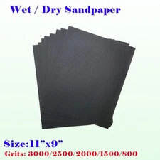 Wet/Dry Sanding Paper Sheet Silicon Carbide Waterproof Sandpaper 5.5x9 11x9 grit