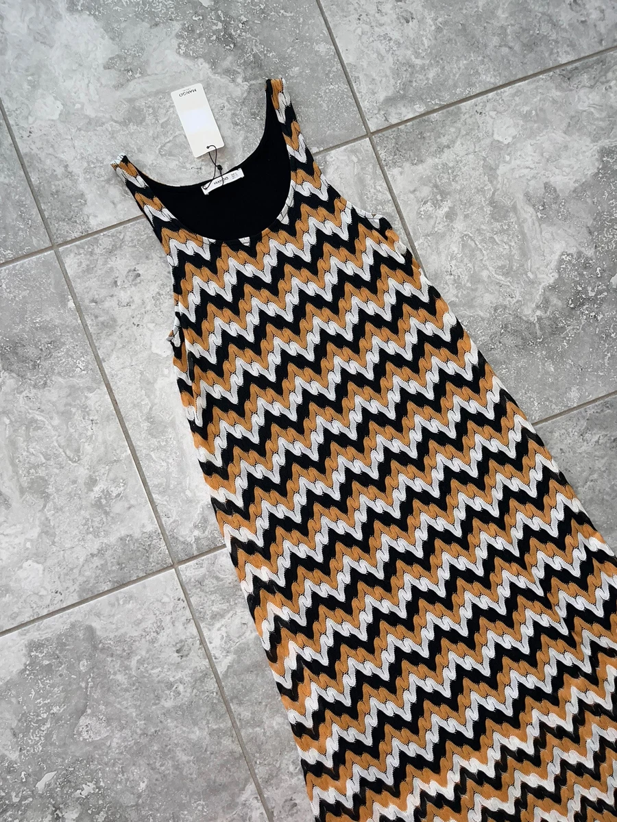 Mango zig sale zag dress