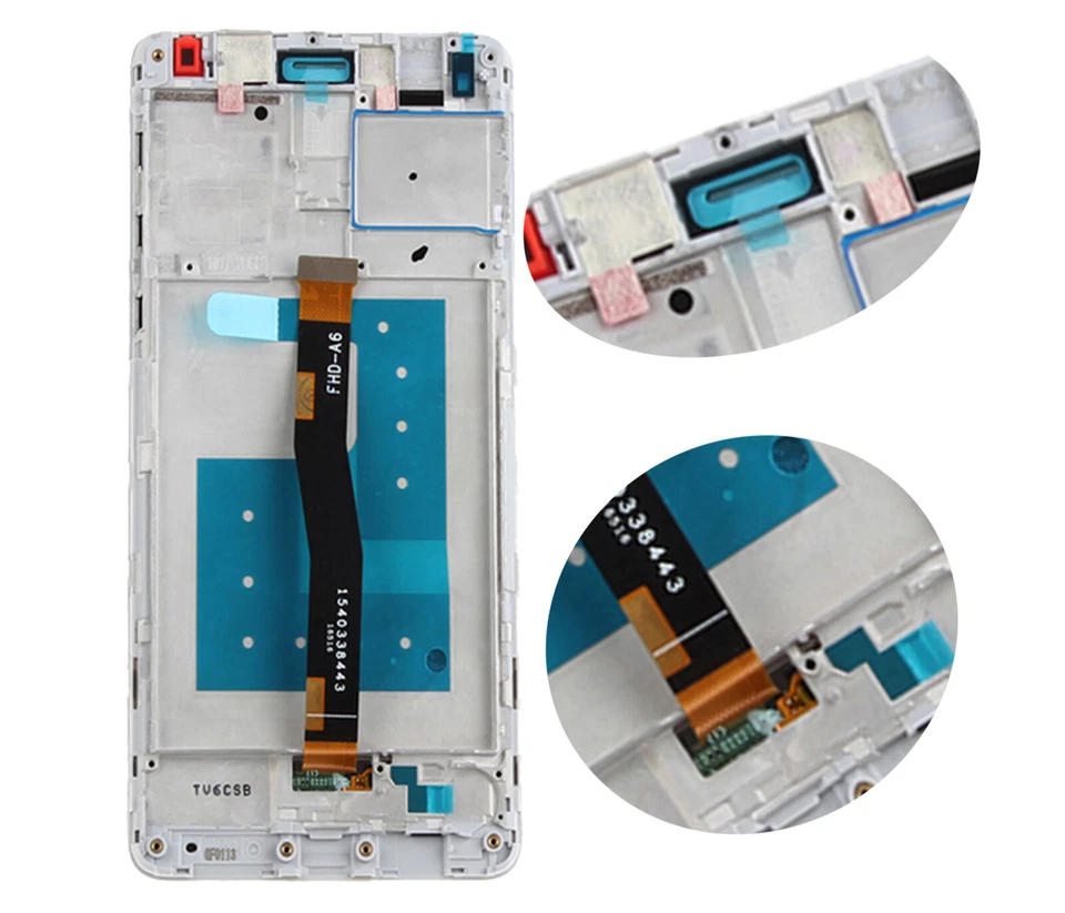 Para Huawei Honor 6X Pantalla LCD Negra Pantalla Táctil Panel de Repuesto + Marco Nuevo Foto 2 de 2