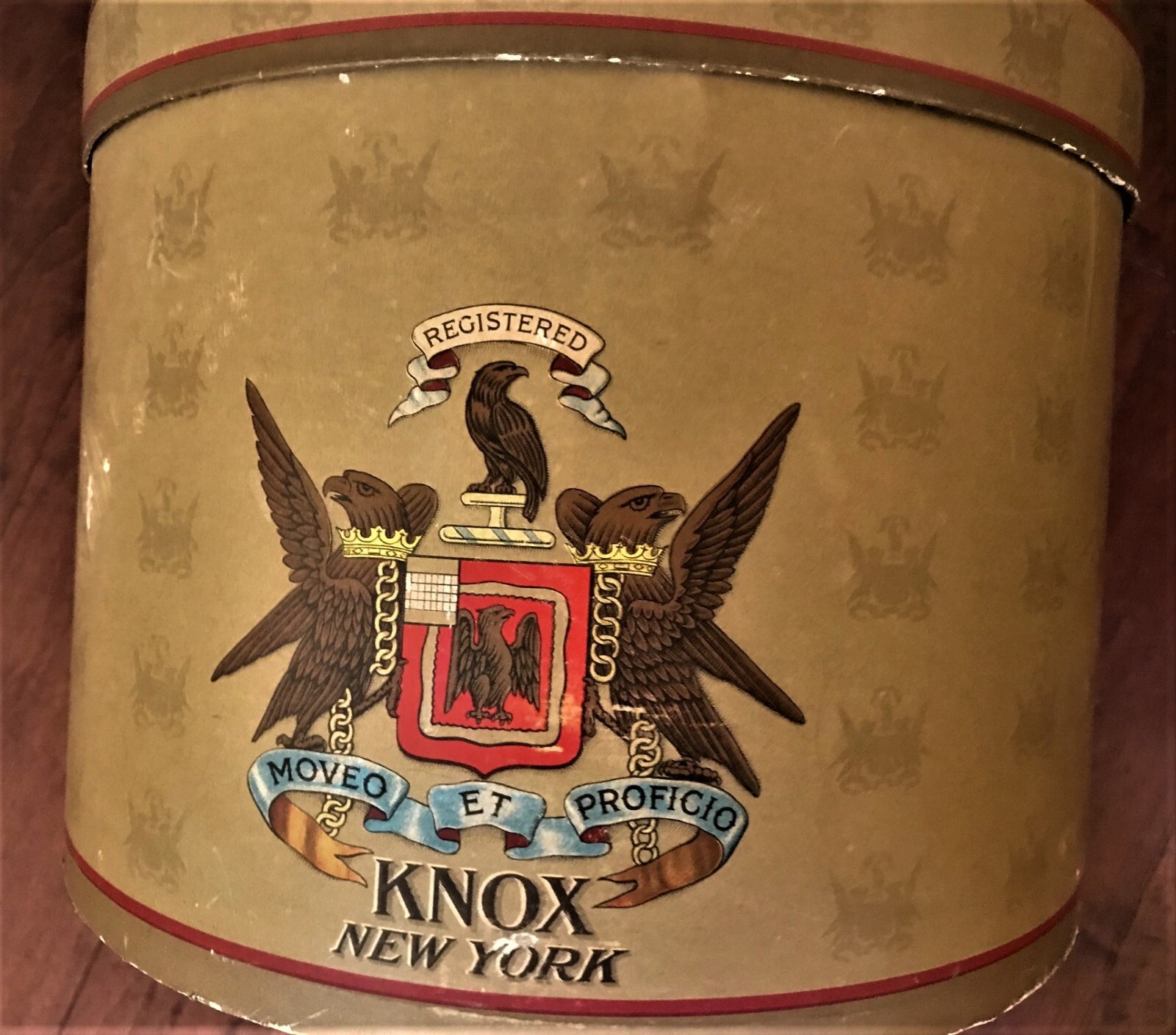 Vintage MidCentury KNOX New York Hat Box 1950's Ova… Gem