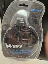 Wirez IPODTDE-3 IPOD DOCK EXTENDER CABLE