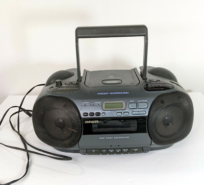 Vtg Aiwa Boombox Model CSD-ES30 Portable CD Cassette Recorder