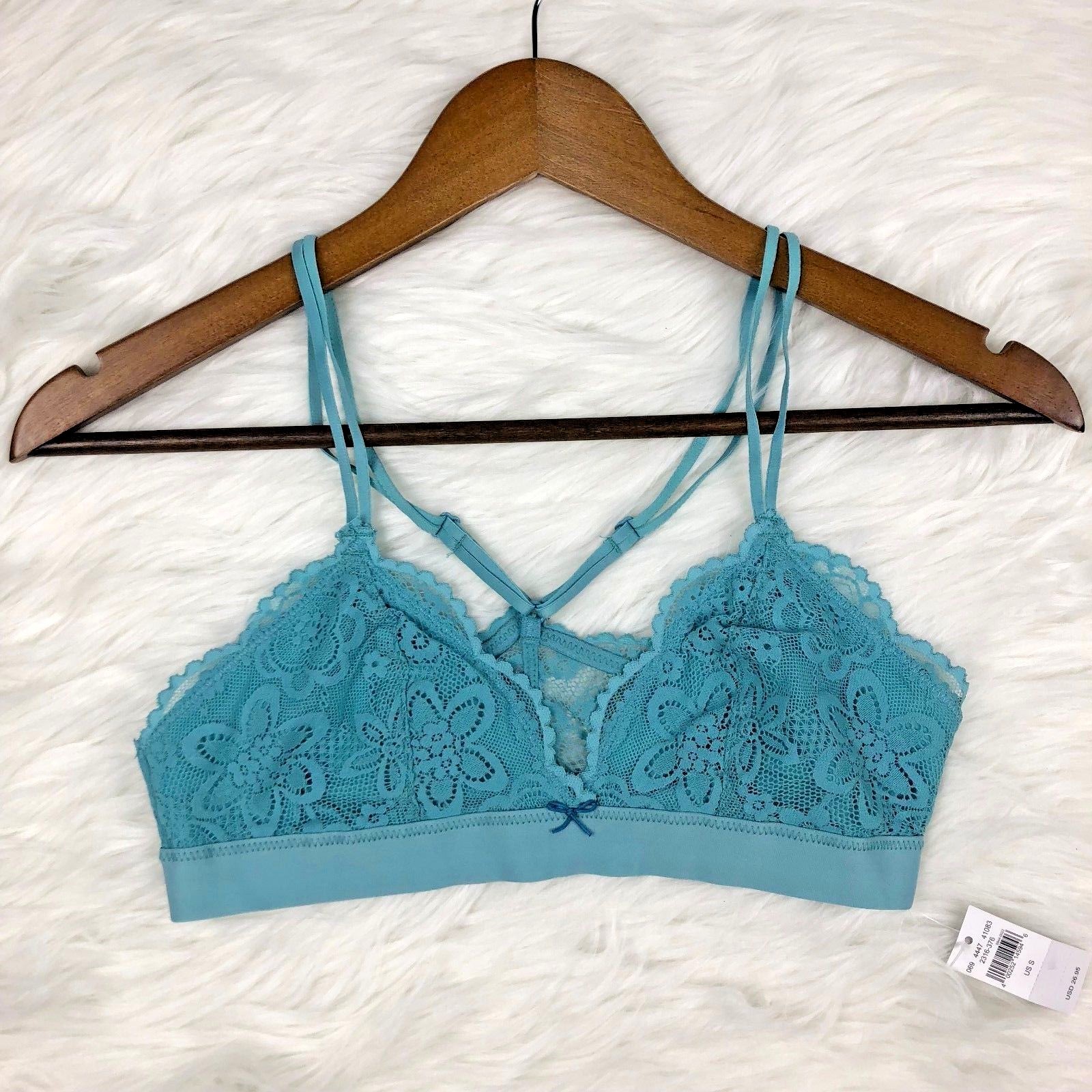 floral lace racerback bralette