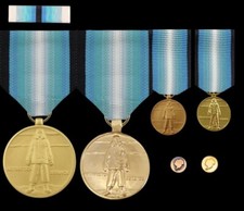 Antarctica SERVICE MEDAL RIBBON PIN UP US ARMY MARINES NAVY AIR FORCE VETERAN 