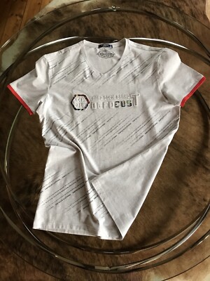   D & FOCUS COLLECTION   Shirt   Weiß/Grau   tolles Design   95 % Cotton