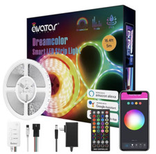 150 LED Lights for Bedroom Music Sync Color Changing RGB LED Strip Rope Light
