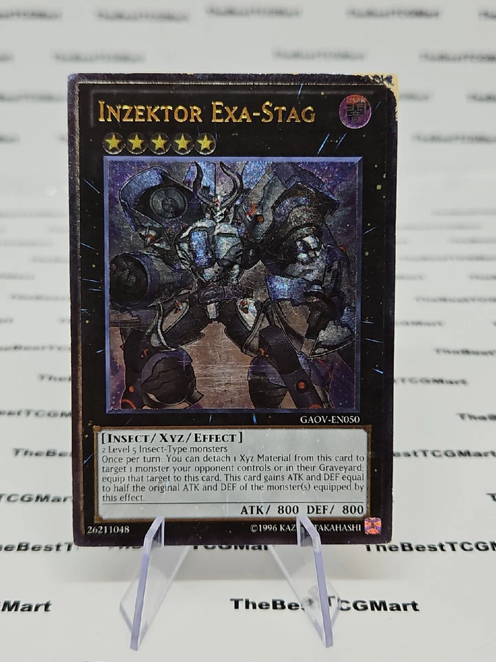 Inzektor Exa-Stag - GAOV-EN050 - Ultimate Rare - Unlimited Edition x1 - MP - Image 3 of 3