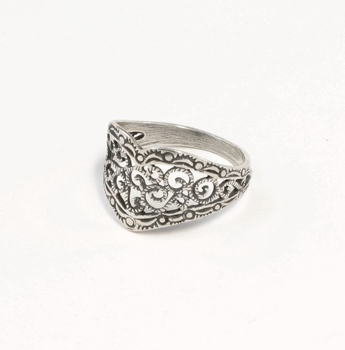 9901415 925er Silver Ring Open Decorated New Gr.53 - Picture 2 of 2