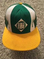 Vintage "The Rock" SnapBack Baseball Cap By Lucky Stripes, Size L, Made In USA!