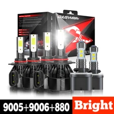 Kit luces antiniebla altas bajas faros LED para For Chevy Suburban Tahoe 2000-06