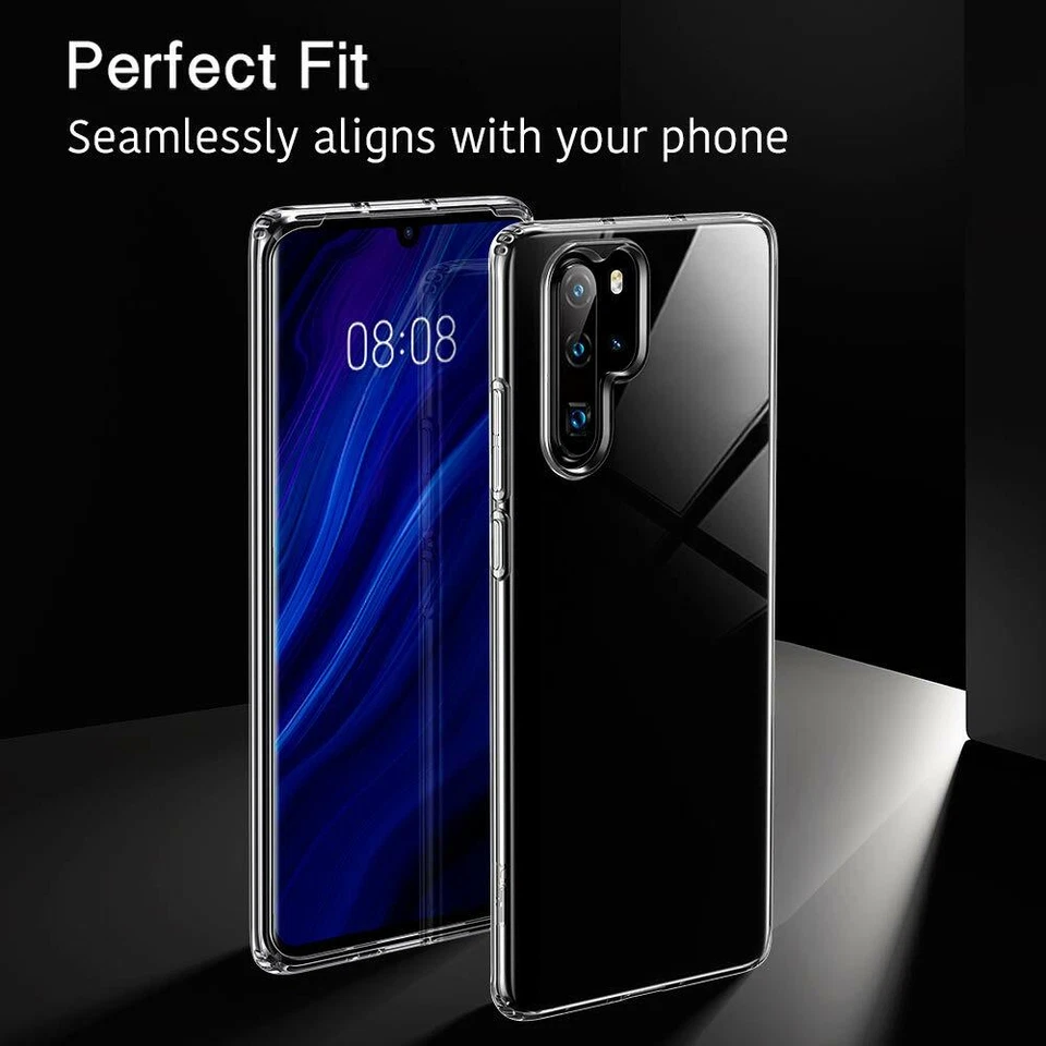 COVER CUSTODIA PER HUAWEI P30 PRO  TRASPARENTE TPU SLIM MORBIDA ULTRASLIM - Immagine 2 di 4