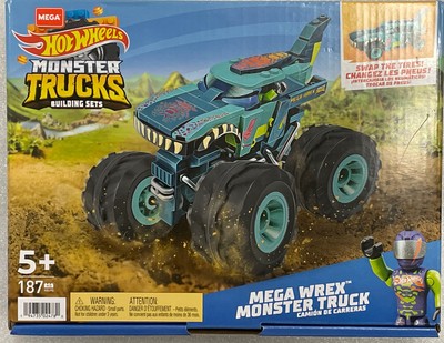 MEGA Hot Wheels Mega-Wrex Monster Truck Building Set with 1 Figure (187  Pieces) 