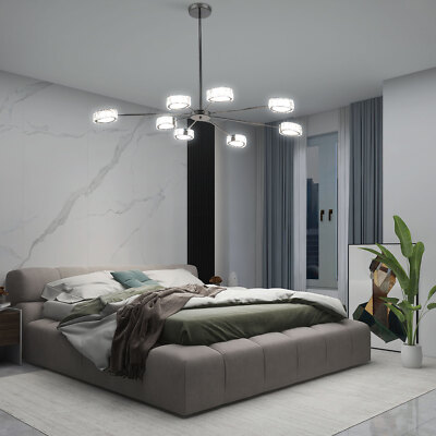 Modern LED Chandelier, Chandelier, 8 Heads Chandelier, Adjustable Height