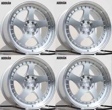 16 Aodhan Ah01 Wheels 16x8 4x100 4x114.3 15 Silver Machined Rims Set 73.1 16 Aodhan Ah01 Wheels 16x8 4x100 4x114.3 15 Silver Machined Rims Set 73.1