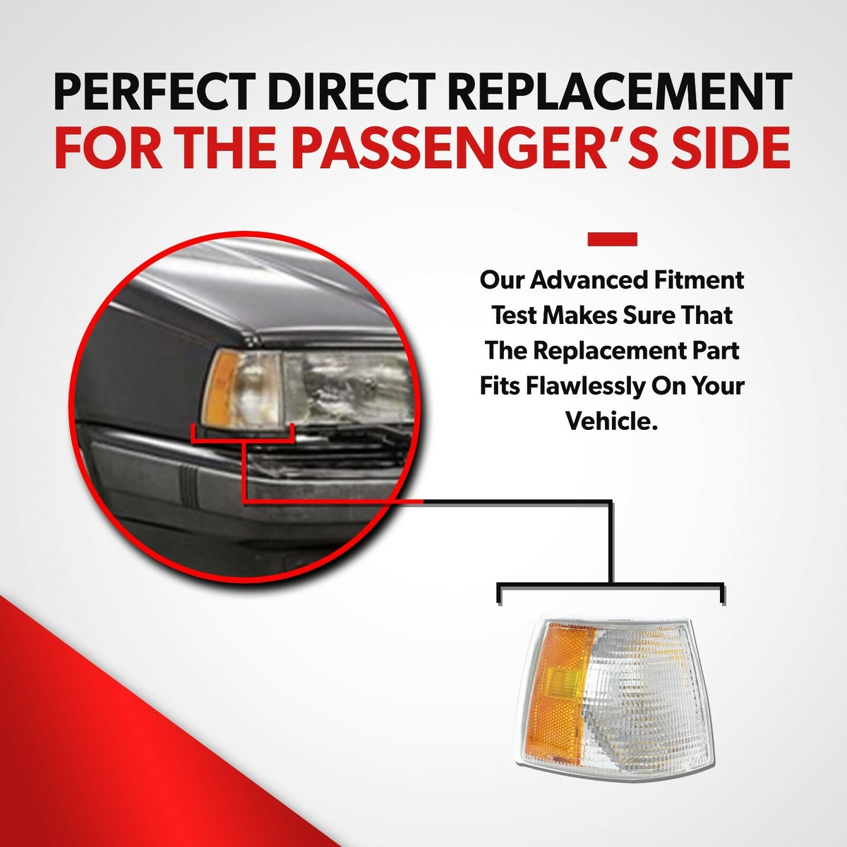 For 1994-1997 Volvo 850 Corner Light Assembly Without Bulb