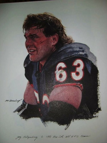 Gran impresión de Jay Hilgenberg Chicago Bears