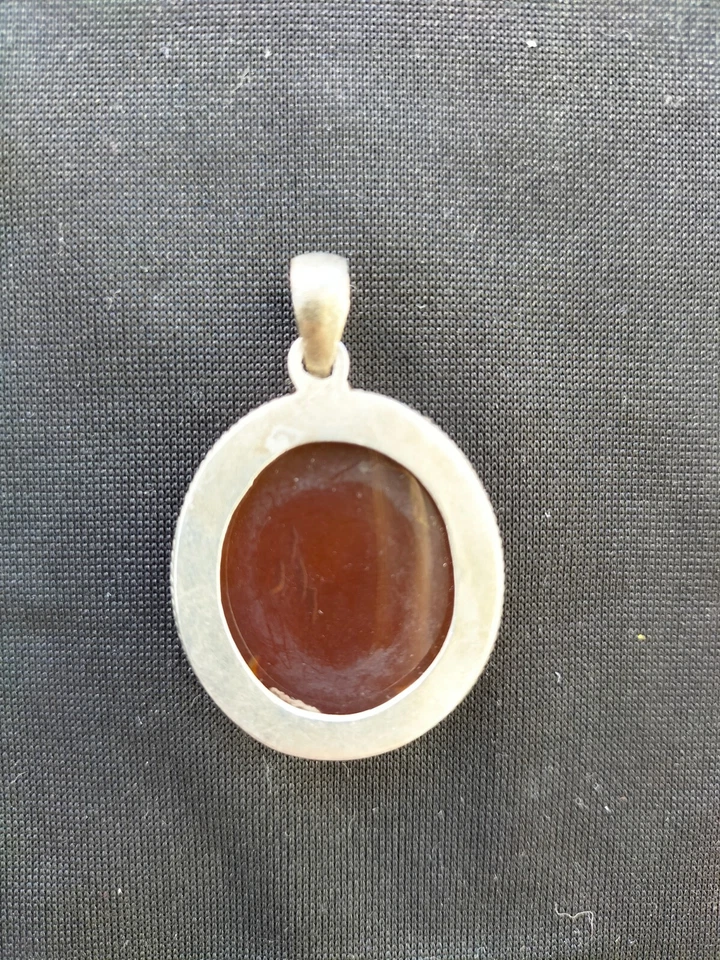 Ciondolo vintage Argento E Ambra - Immagine 3 di 4