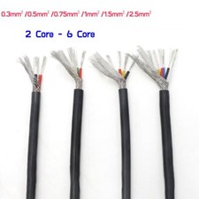 Flexible Multicore Cable Shielded Cable Wire PVC Copper Tinned 2 Core - 6 Core