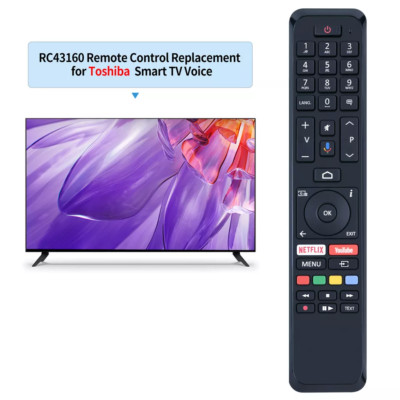 New RC43160 CT-8556 For JVC Hitachi Toshiba Vestel Techwood Voice LCD TV Remote