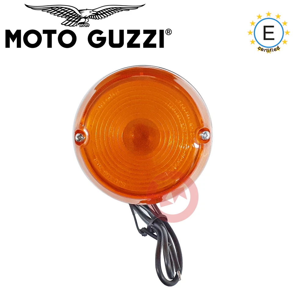 COPPIA FRECCE CROMATE POSTERIORE DX / SX PER MOTO GUZZI V35 - II / V50 / V75 /T3 Foto 4 de 4