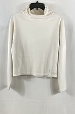 The North Face Women's Cream Long Sleeve Mock Neck UPF 40 Pullover Size XS