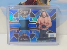 2024 Panini Select WWE - Selective Swatches AJ Styles #SW-AJS Blue Prizm /49...