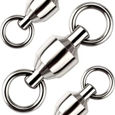 Fishing Swivels, Ball Bearing Swivel Coastlock Snap Clasp Assortment Solid We...
