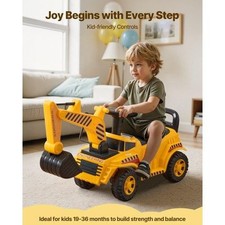 Ride On Toddler Car Push Car for Toddler 19 to 36 Months Excavator Digger