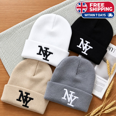 Wintermützen Mützen für Herren 3D Stickerei Strickmützen für Damen und Herren