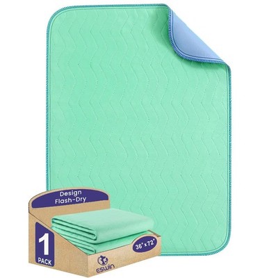 Washable Underpads,36'' x 72'' (Pack of 1)-Super Absorbency Reusable Bedwetting...