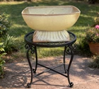 Beautiful Earthy FRANKOMA Vintage 8 X 4.5 X 5 Glazed Pottery Stamped Planter 👀