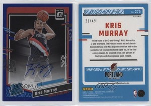 2023-24 Donruss Optic Rated Signatures Blue Prizm /49 Kris Murray Rookie Auto RC