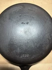 Griswold Best Made #8 Cast Iron Skillet - 1238 Sears Vintage Restored Pan