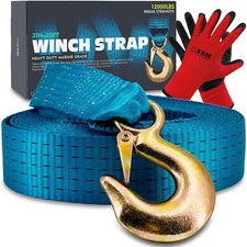 Boat Winch Strap With Hook Replacement 2 X 20 Feet-12000 Lbs Boat Winch Strap Boat Winch Strap With Hook Replacement 2 X 20 Feet-12000 Lbs Boat Winch Strap