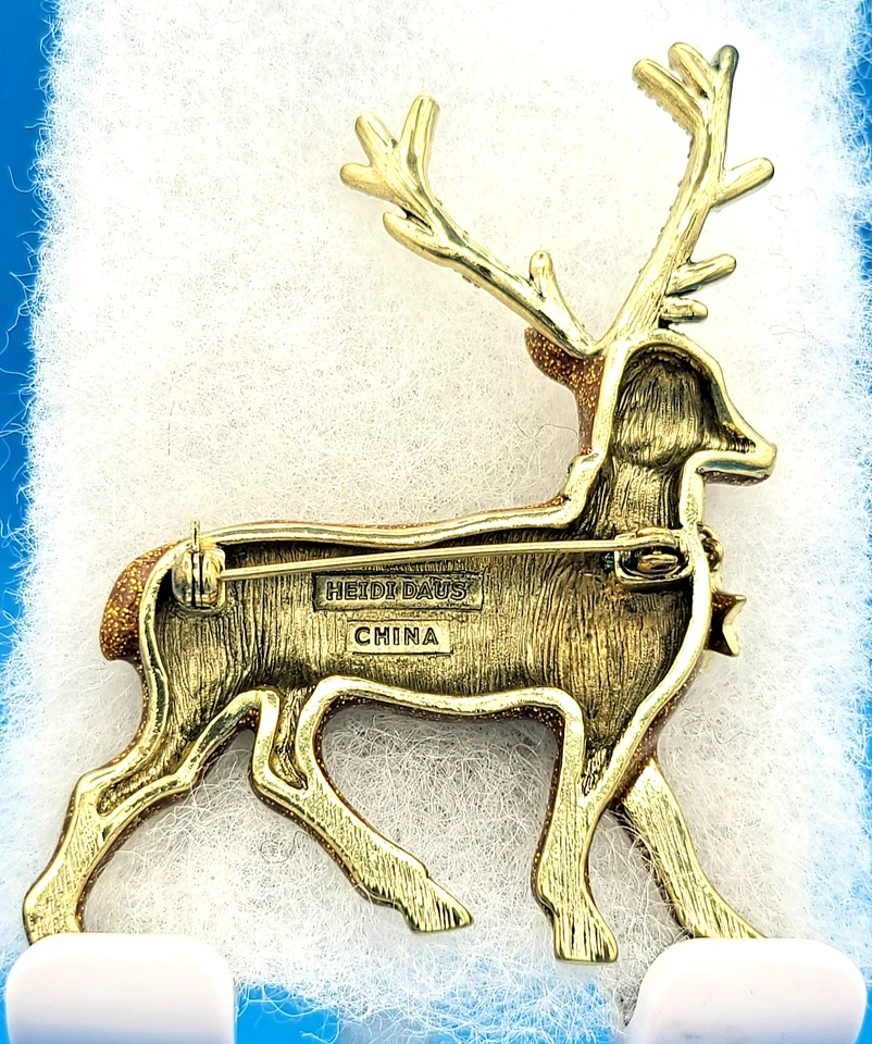 Heidi Daus Рождество «Рэнди олень» блестящая брошь заколка новый в коробке - Изображение 3 из 3