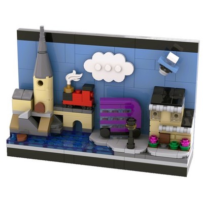 Mocs Bricks Sets Postcard Skyline Architecture 4 Iconic Locations 231 Parts