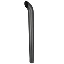 Exhaust Stack - 4" x 48" Curved Black