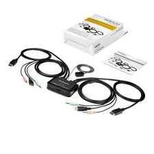 Startech SV211DPUA4K 2 PORT DISPLAYPORT KVM SWITCH USB AUDIO DP 4K COMPACT KVM S