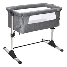 Portable Baby Bed Side Sleeper Infant Travel Bassinet Crib w/ Bag Grey