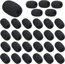 30Pcs Mini Size Lapel Headset Mic Foam Covers, Microphone Windscreen,...