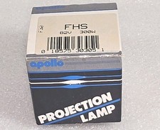 Apollo 82V 300W FHS Projection Lamp Bulb NOS, tested with multi-meter
