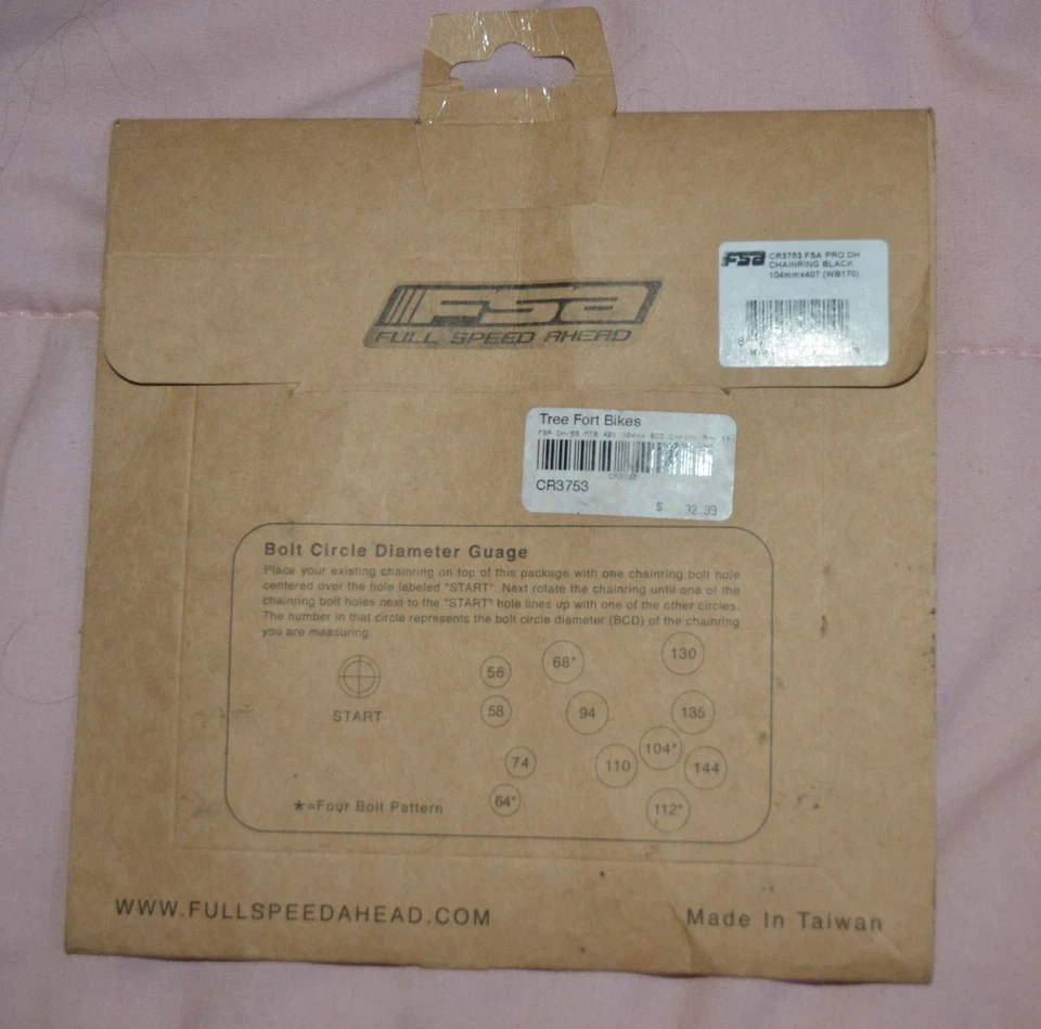 FSA CR3753 Chainring 104 × 40t Black WB170 - NEW - Image 3 of 4